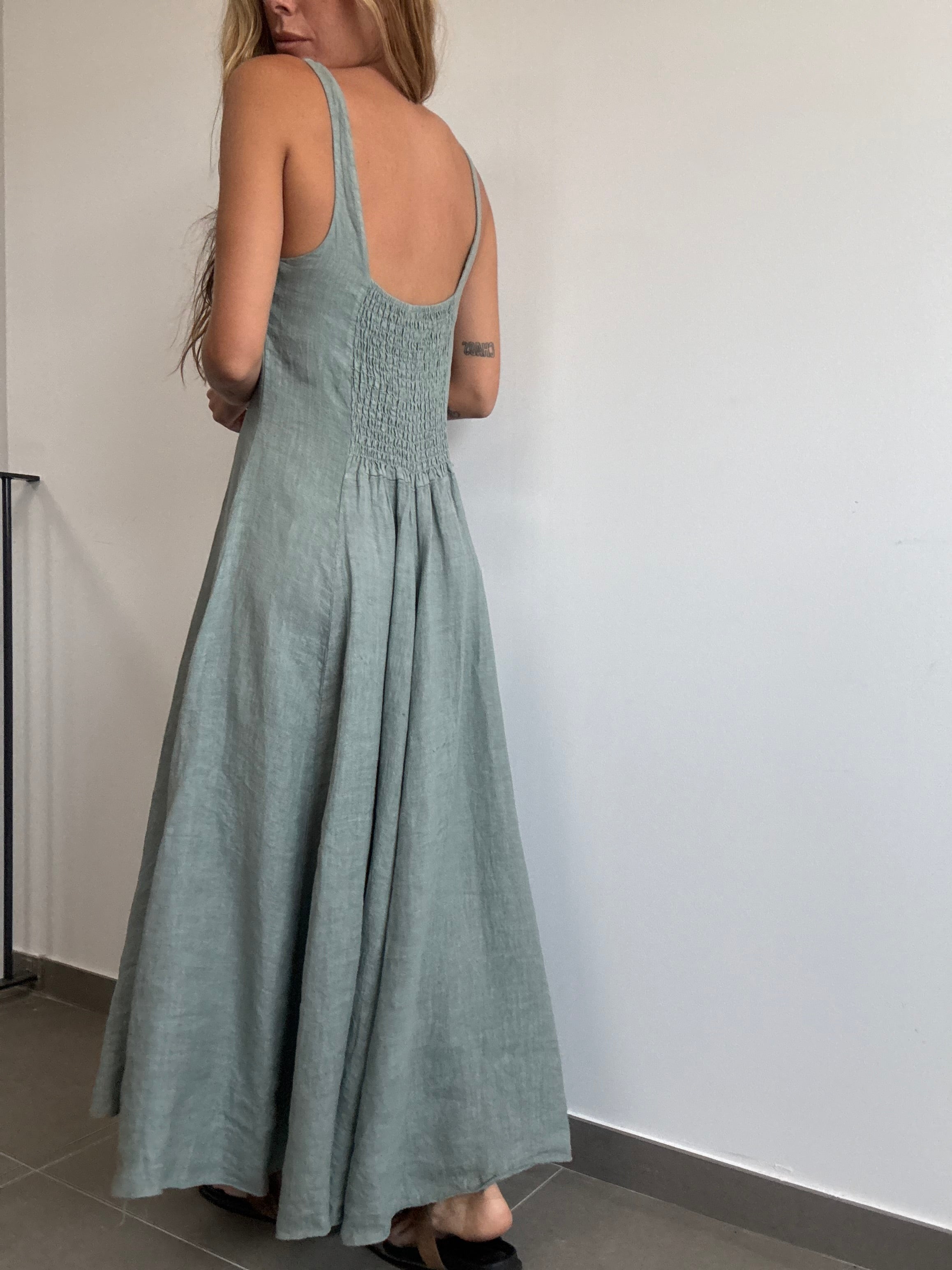 VESTIDO JULIETA KAKI