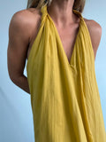 VESTIDO OYAMBRE MOSTAZA