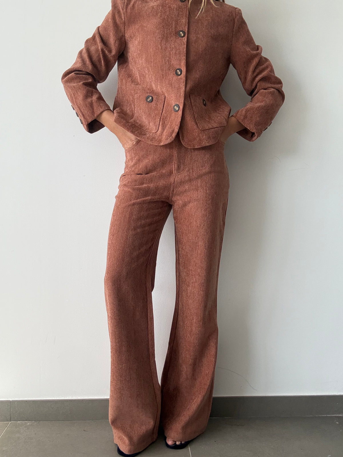 PANTALON ESPIGA MELOCOTON