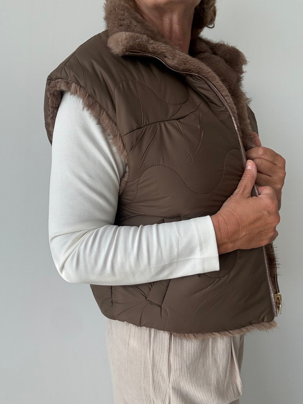 CHALECO EDER BEIGE
