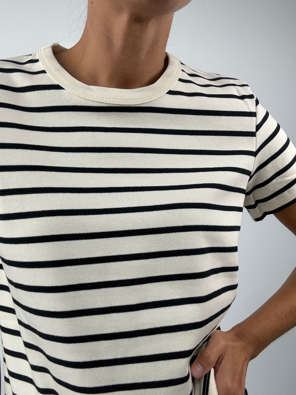 CAMISETA MARINA MARFIL