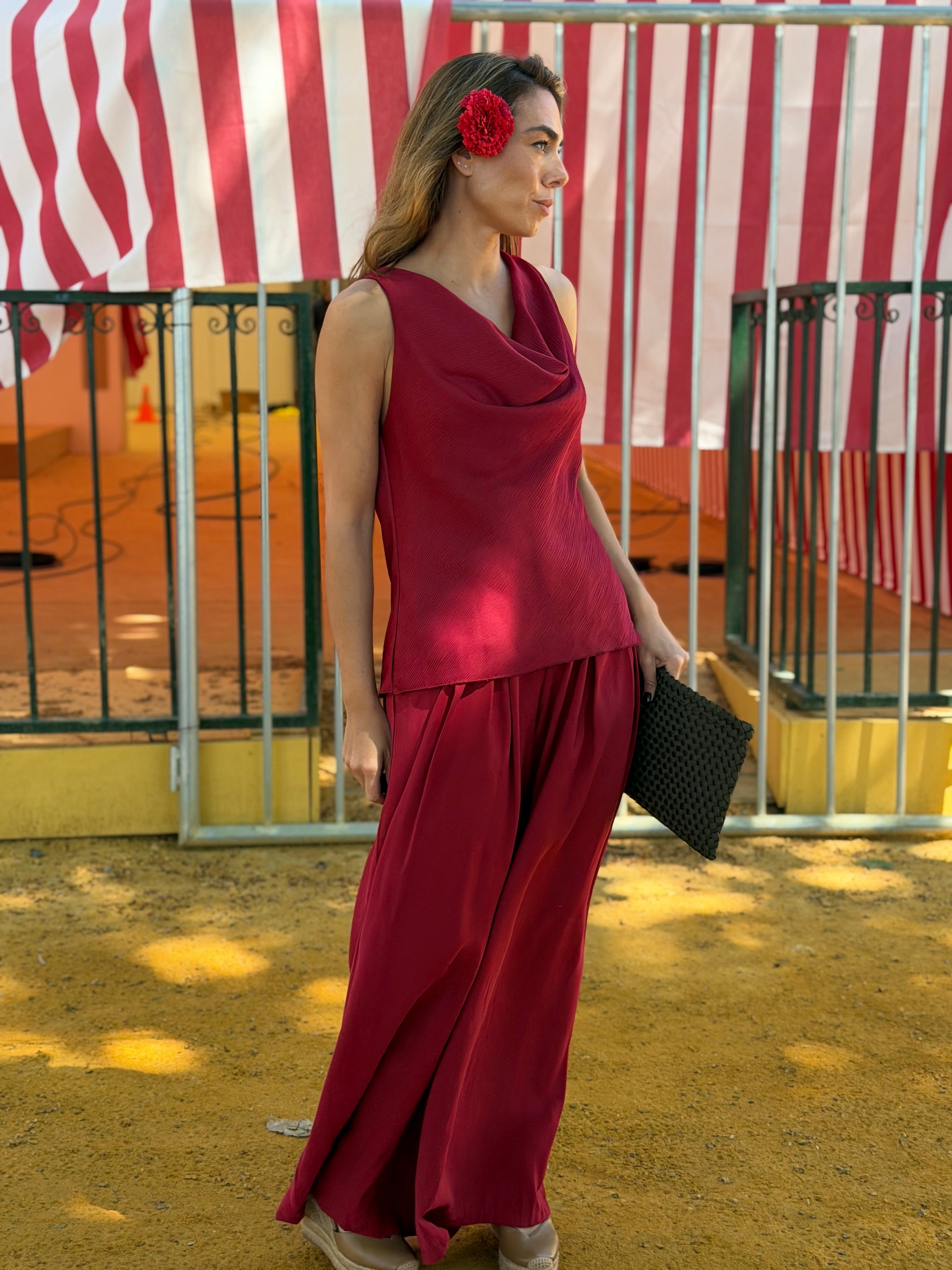 PANTALÓN NAMI BURDEOS