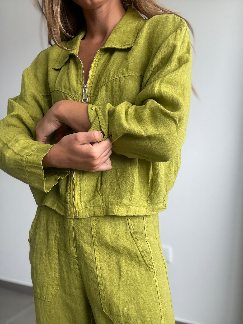 CHAQUETA ODESA PISTACHO