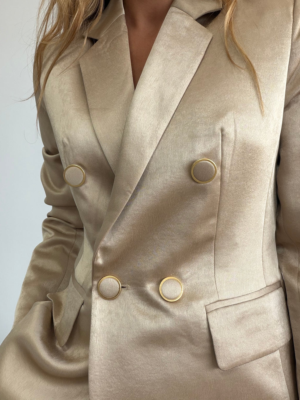 CHAQUETA LOJA CHAMPAGNE