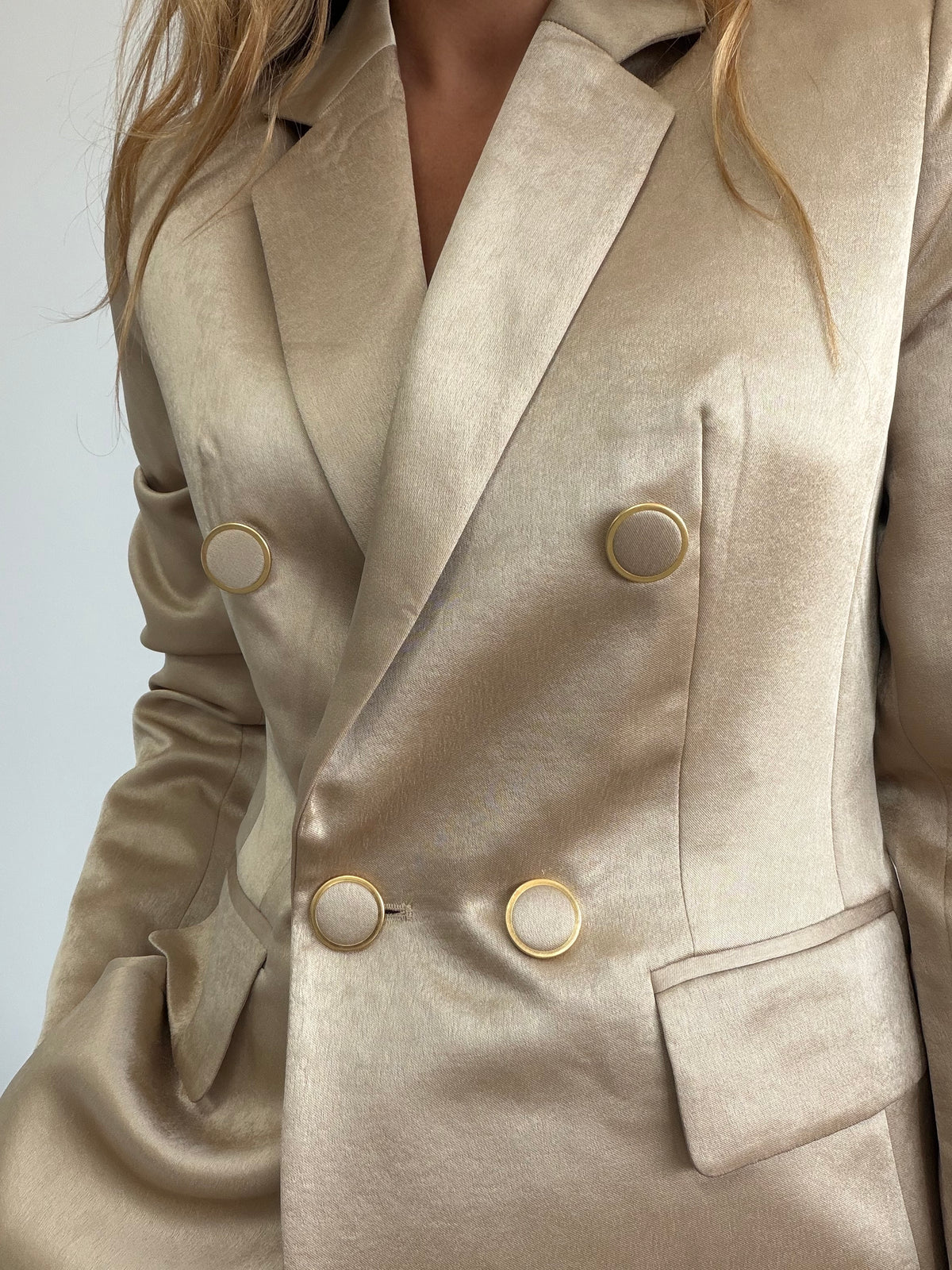 CHAQUETA LOJA CHAMPAGNE