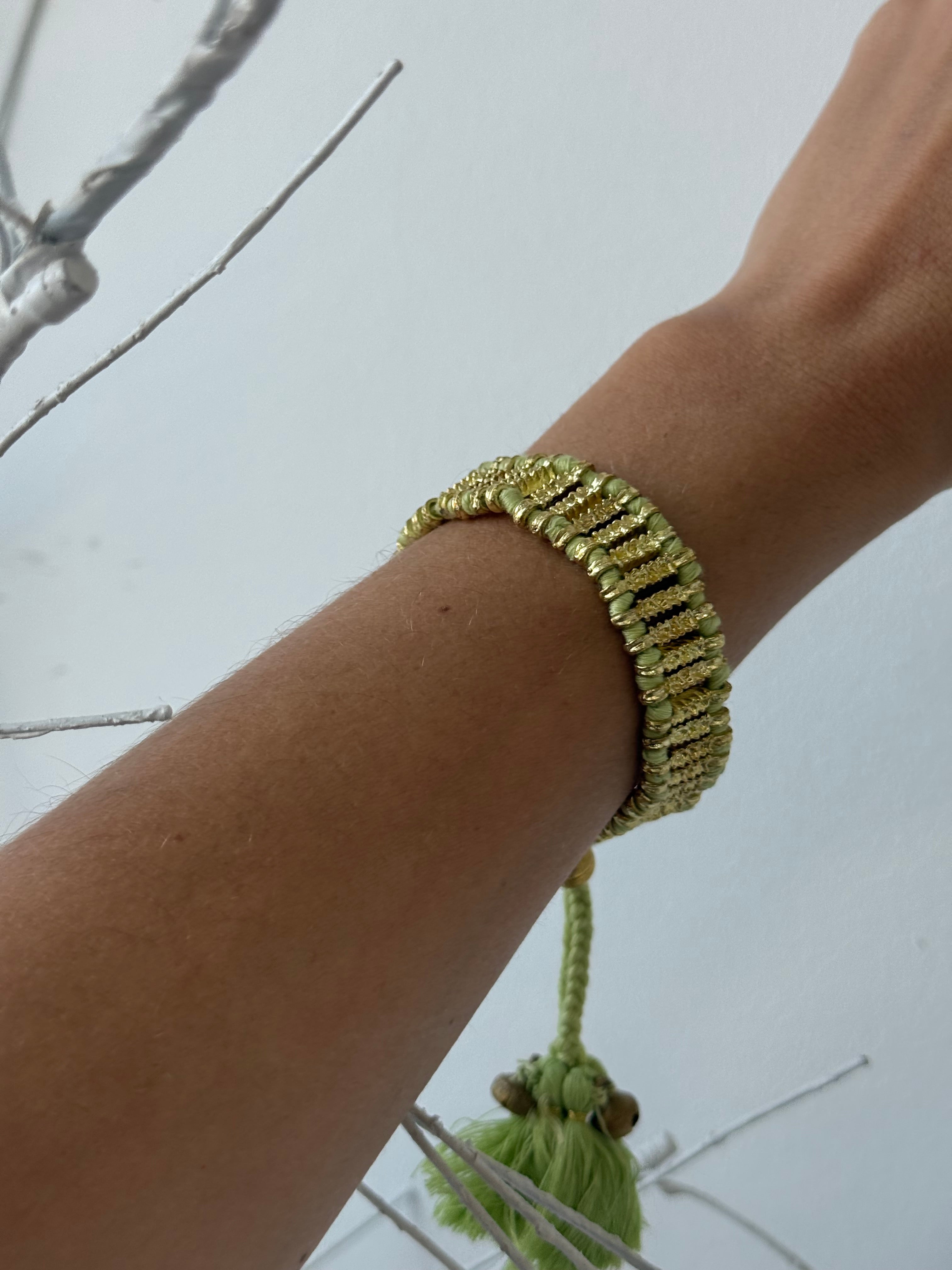 PULSERA DANAICA PISTACHO
