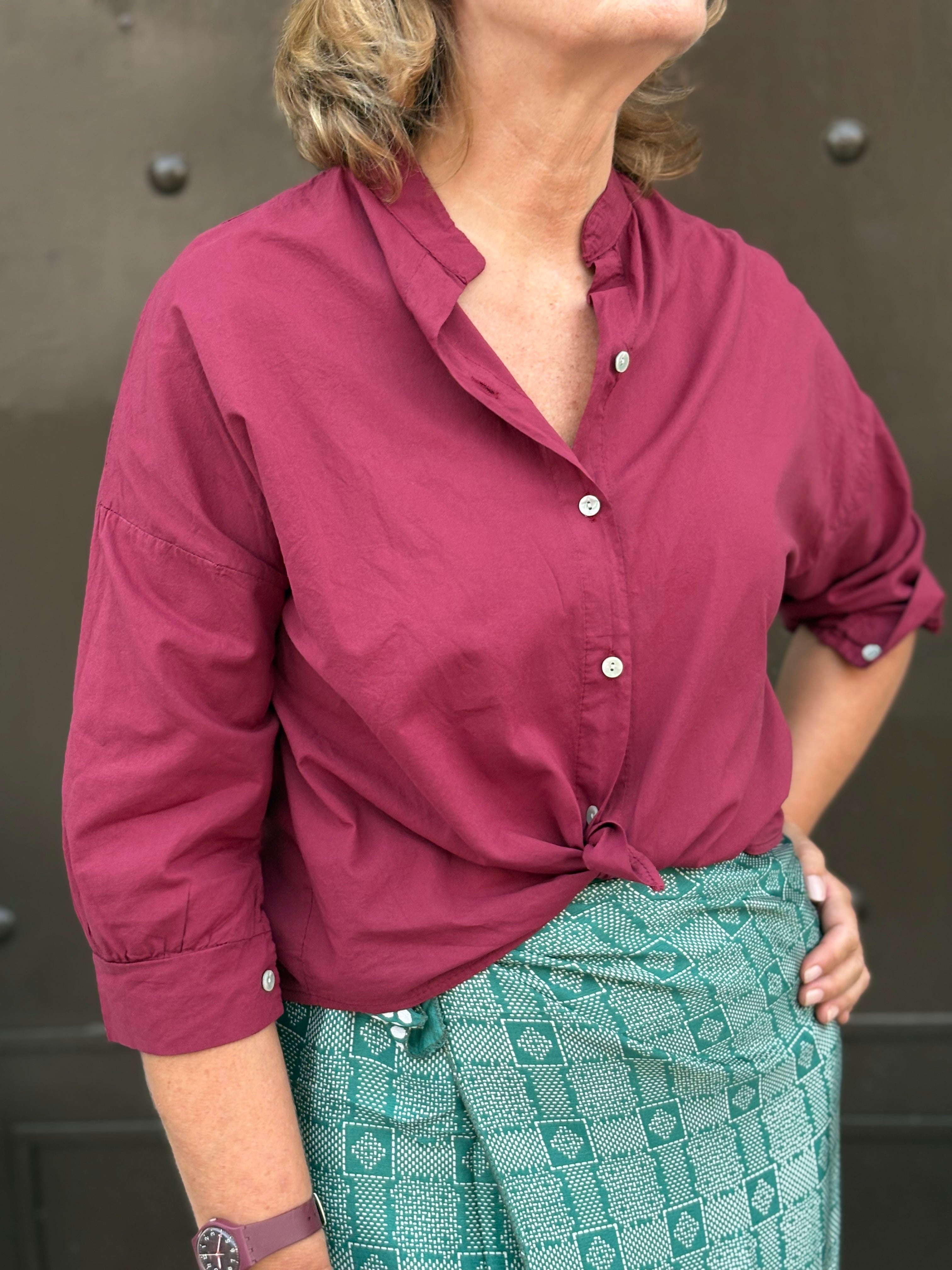 CAMISA ALEXA BURDEOS