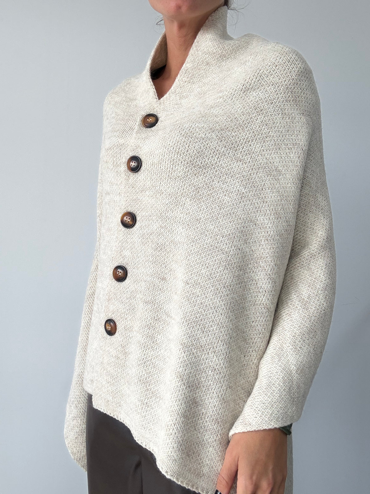 PONCHO ULA MARFIL