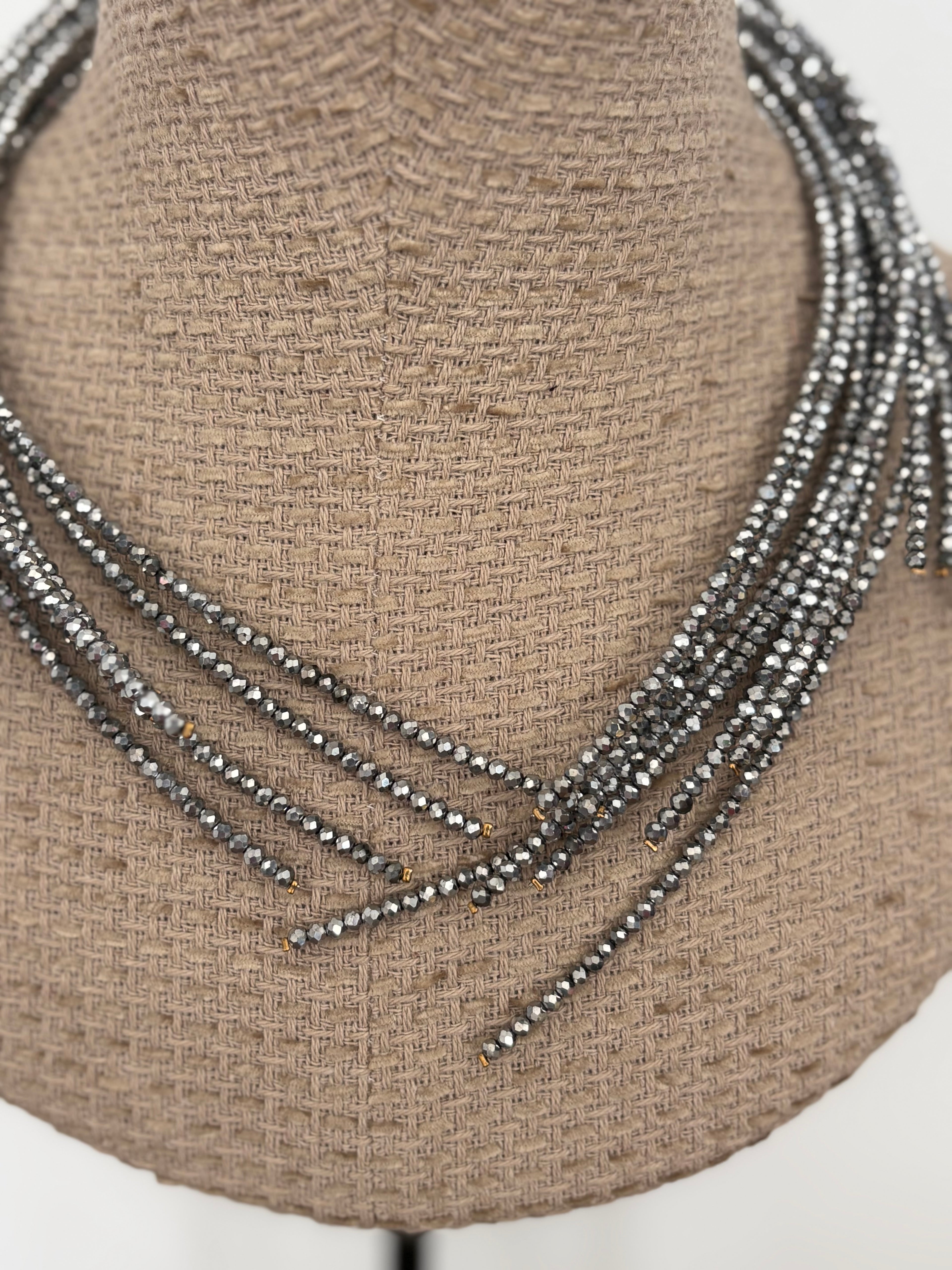 COLLAR  PUNTAS PLATEADO