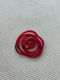 BROCHE LABERINTO ROJO