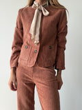 CHAQUETA ESPIGA MELOCOTON