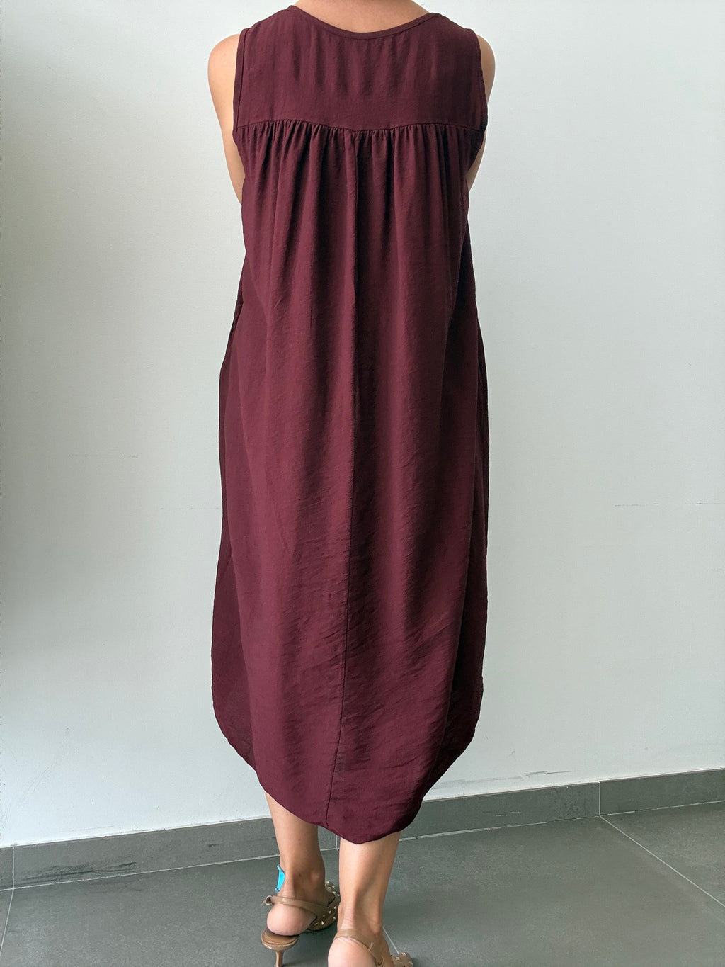 VESTIDO KARINA BURDEOS
