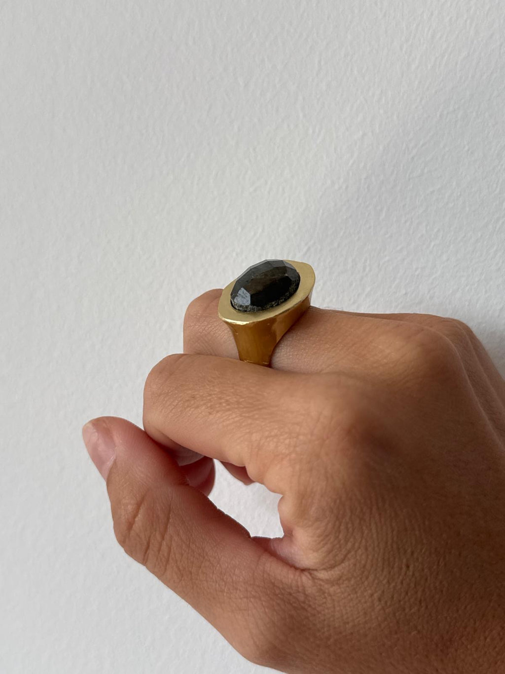 ANILLO PLOMADO  VERDE