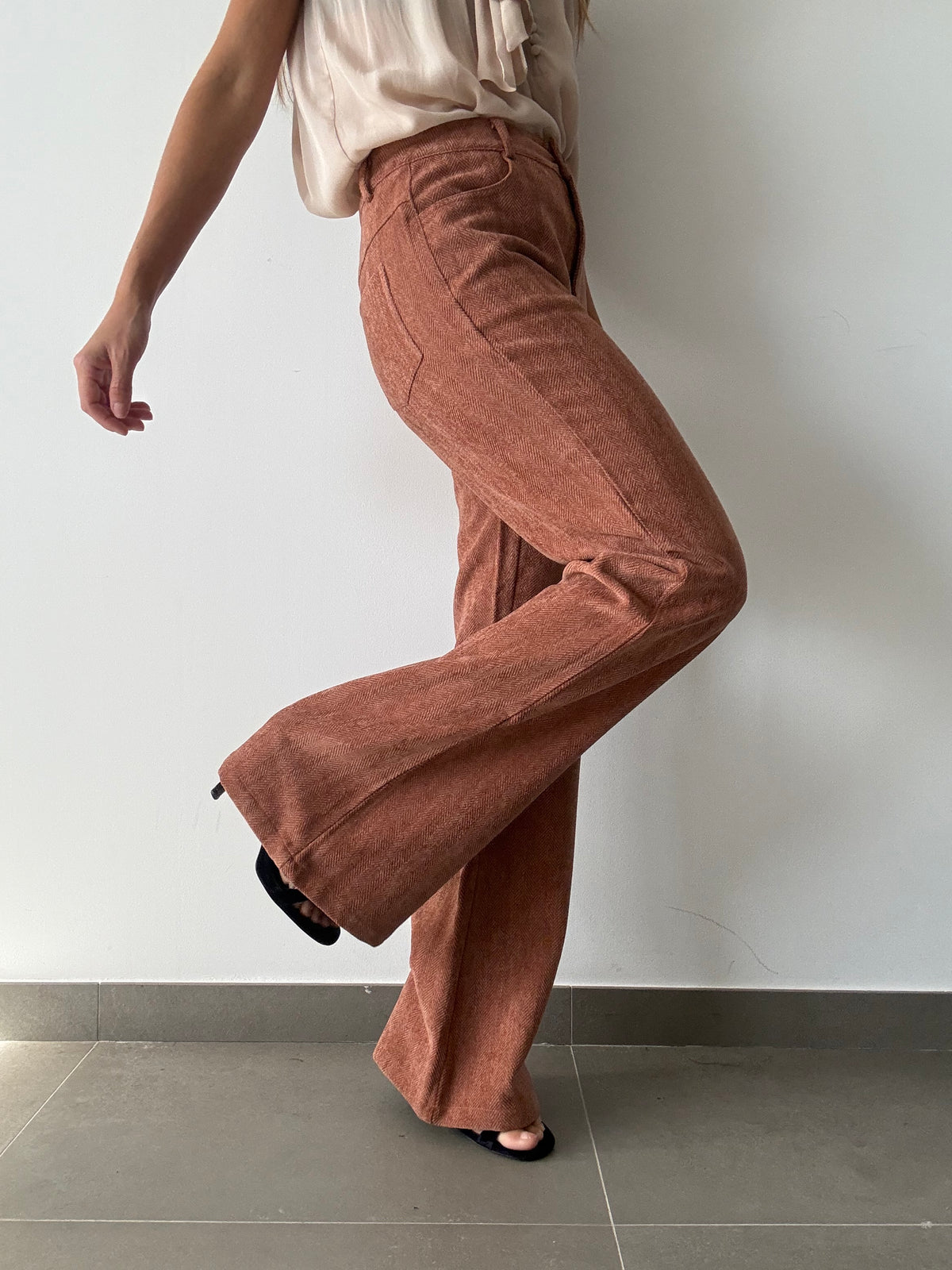 PANTALON ESPIGA MELOCOTON