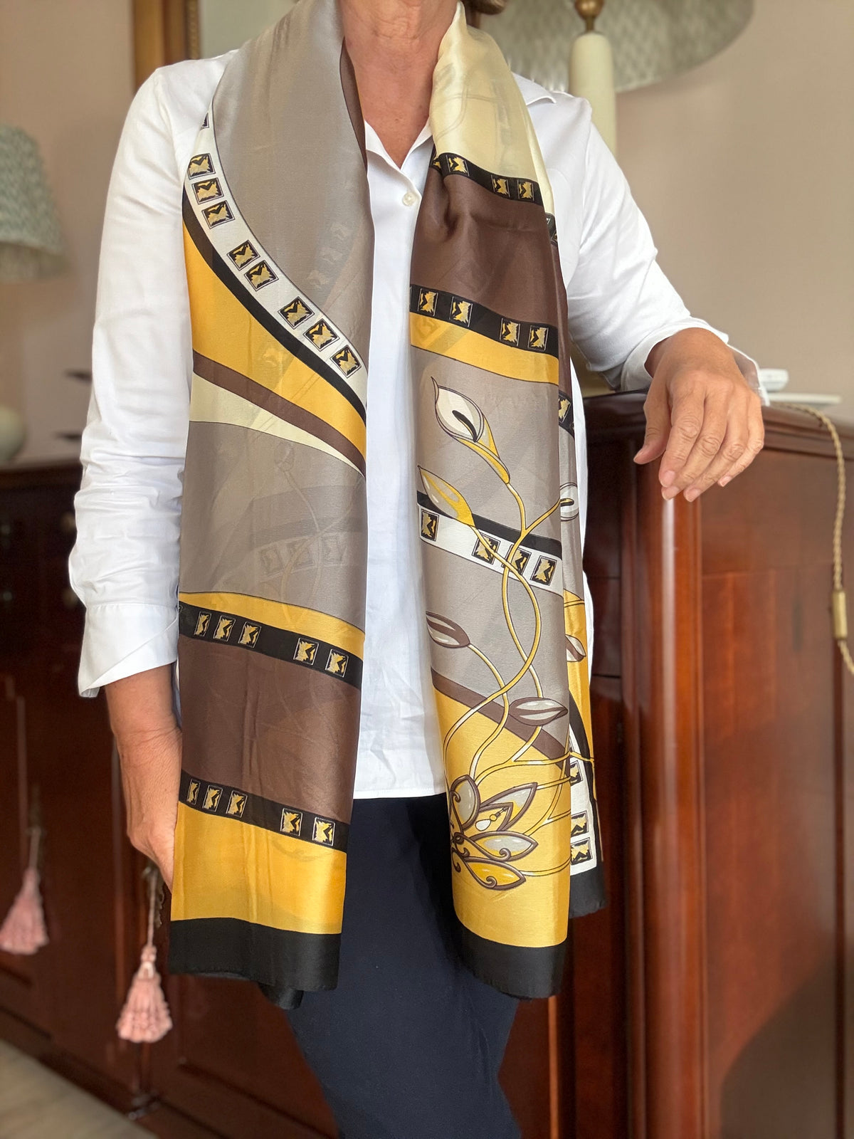 FOULARD FLORA AMARILLO