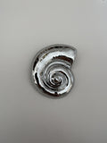 BROCHE FOSIL PLATEADO