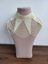 COLLAR MALLA FINA MARFIL