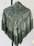 MANTÓN LISO VERDE JABONOSO
