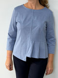 CAMISA LISA CELESTE