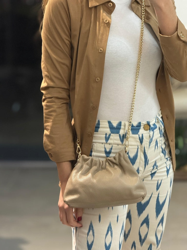 BOLSO RUGA MINI BEIGE