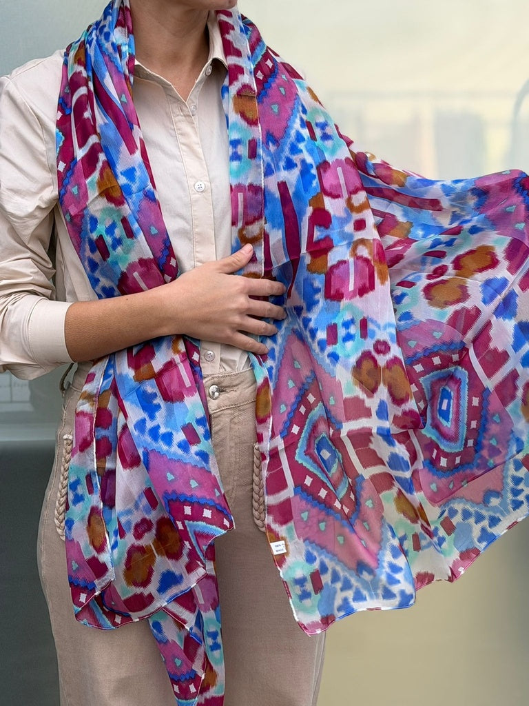 FOULARD SEDA IKAT 3