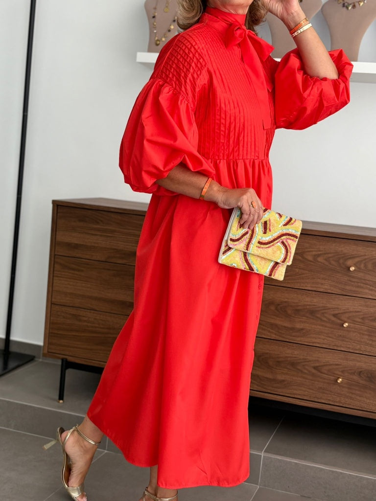 VESTIDO VELAZQUEZ MANDARINA