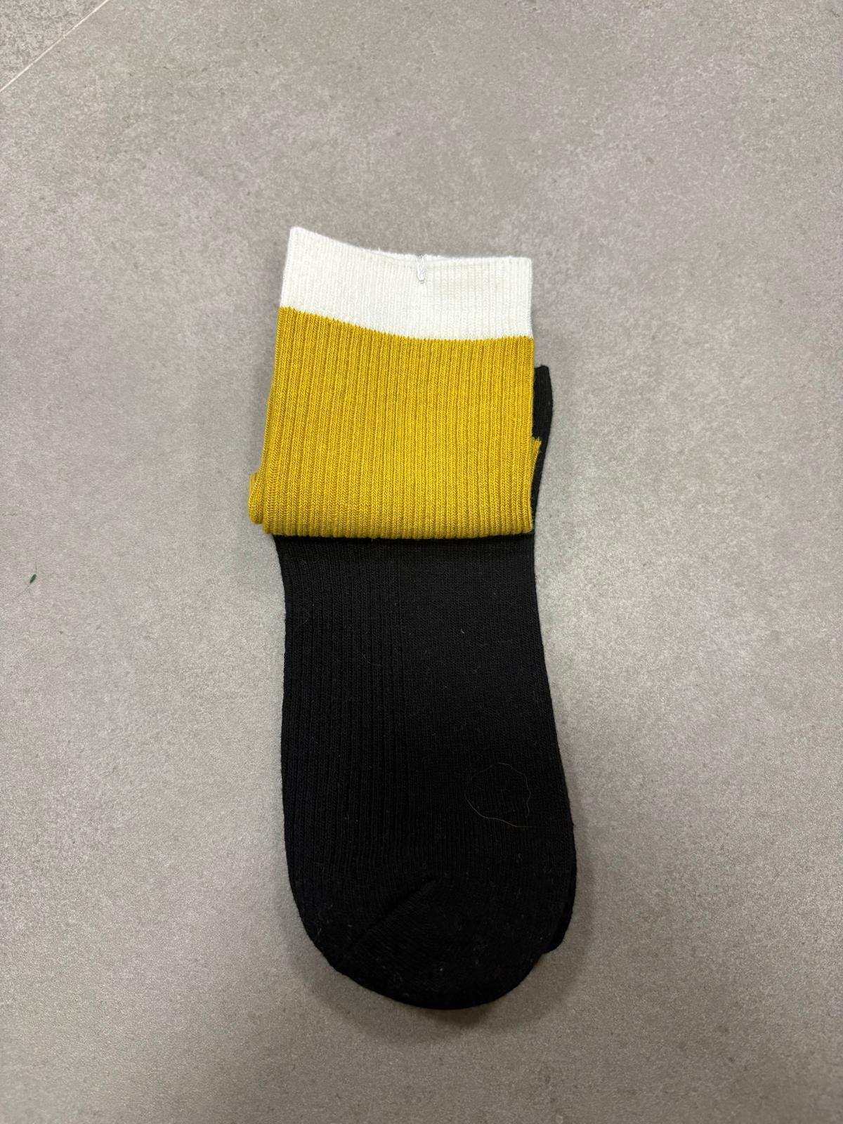 CALCETIN TRICOLOR NEGRO