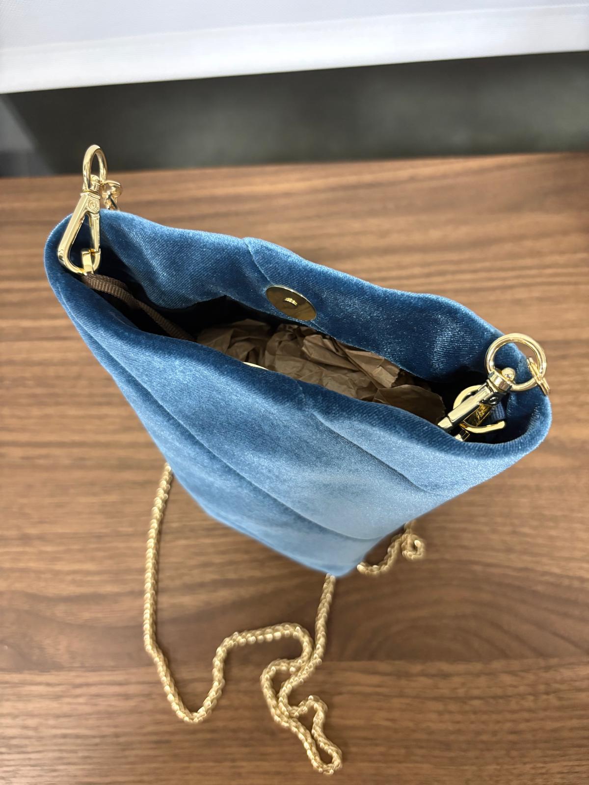 BOLSO VENDIMIA CELESTE