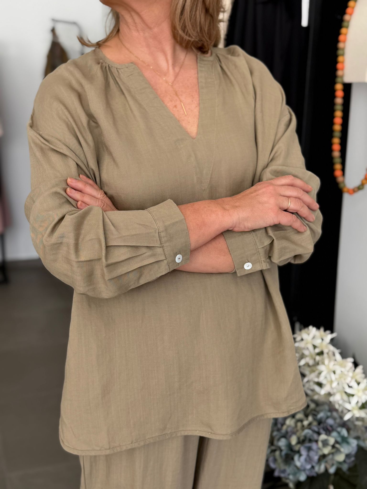 CAMISA MAYA MARRÓN