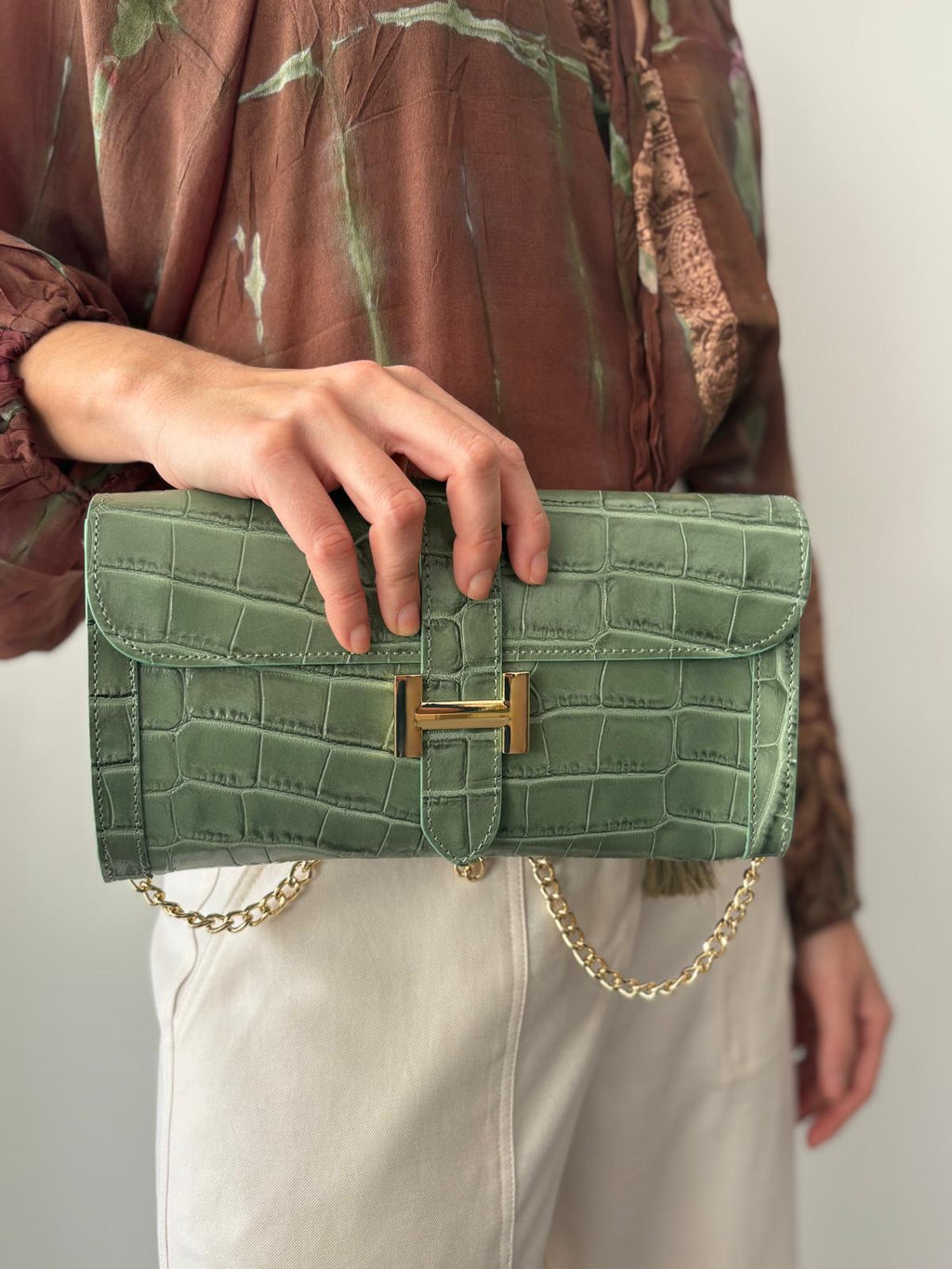 BOLSO CAIMAN VERDE