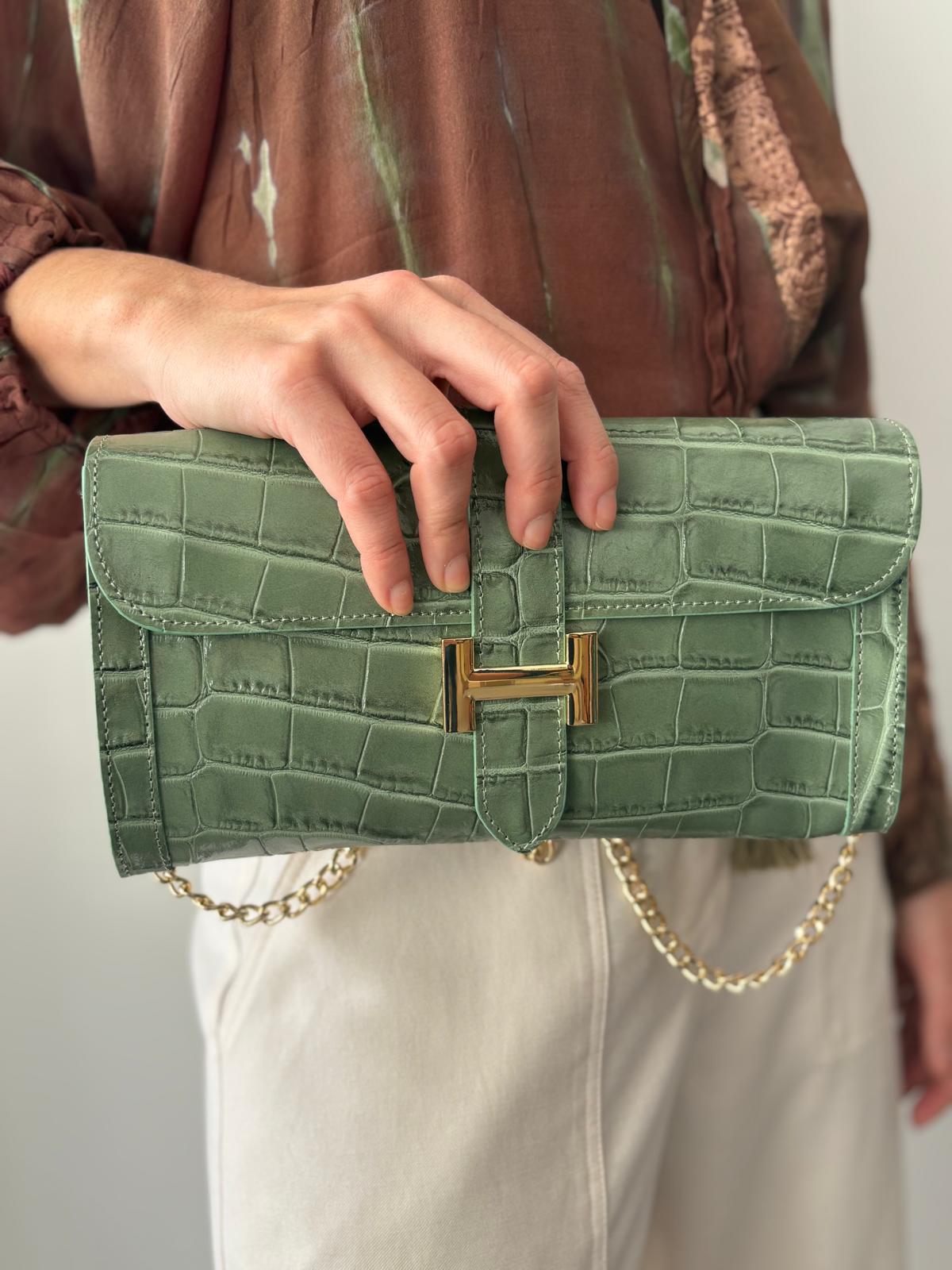 BOLSO CAIMAN VERDE