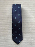 CORBATA CALAVERA CELESTE