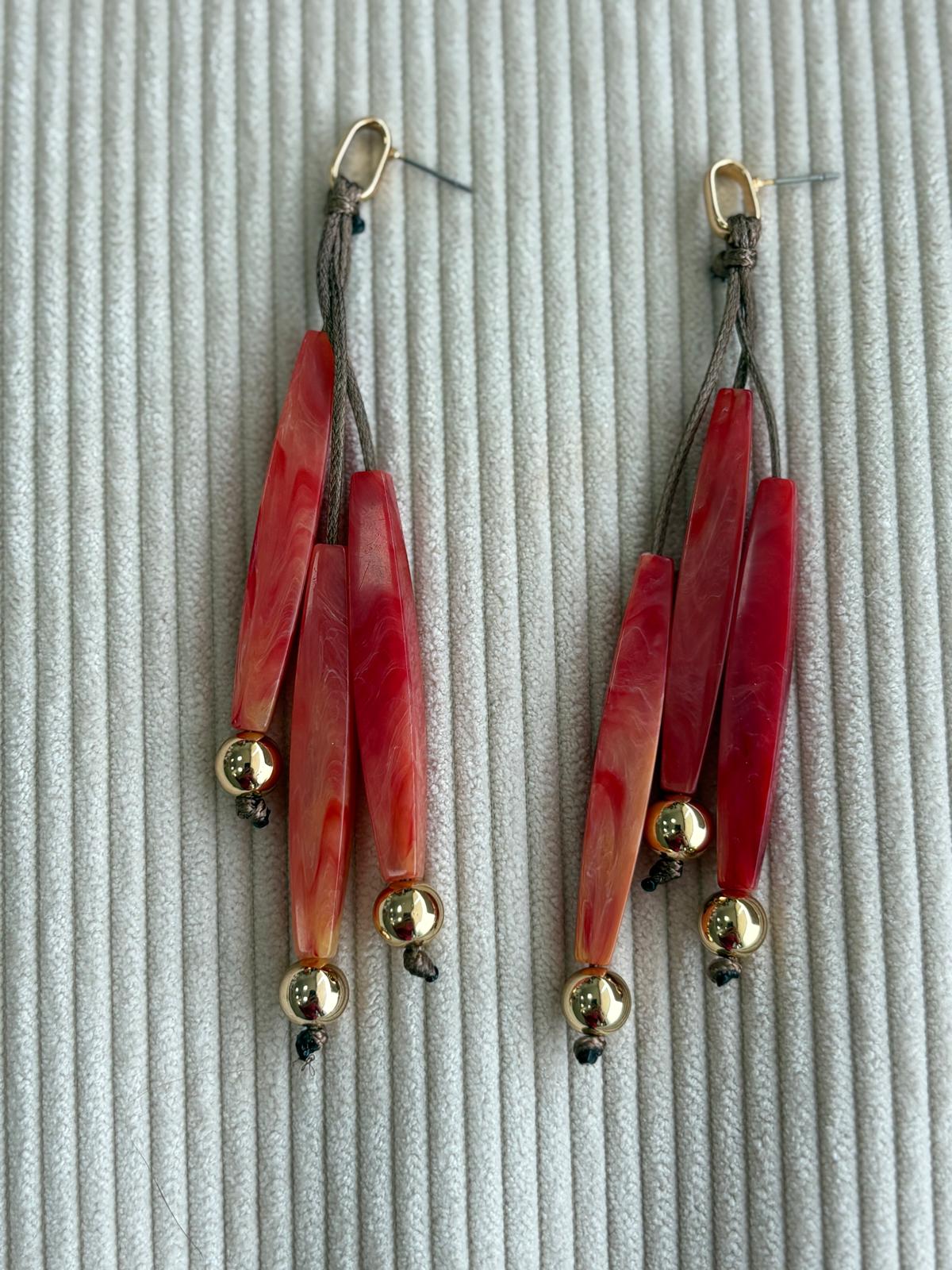 PENDIENTE SAUCE  CORAL