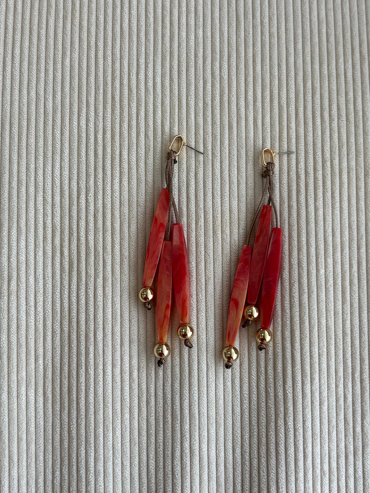 PENDIENTE SAUCE  CORAL