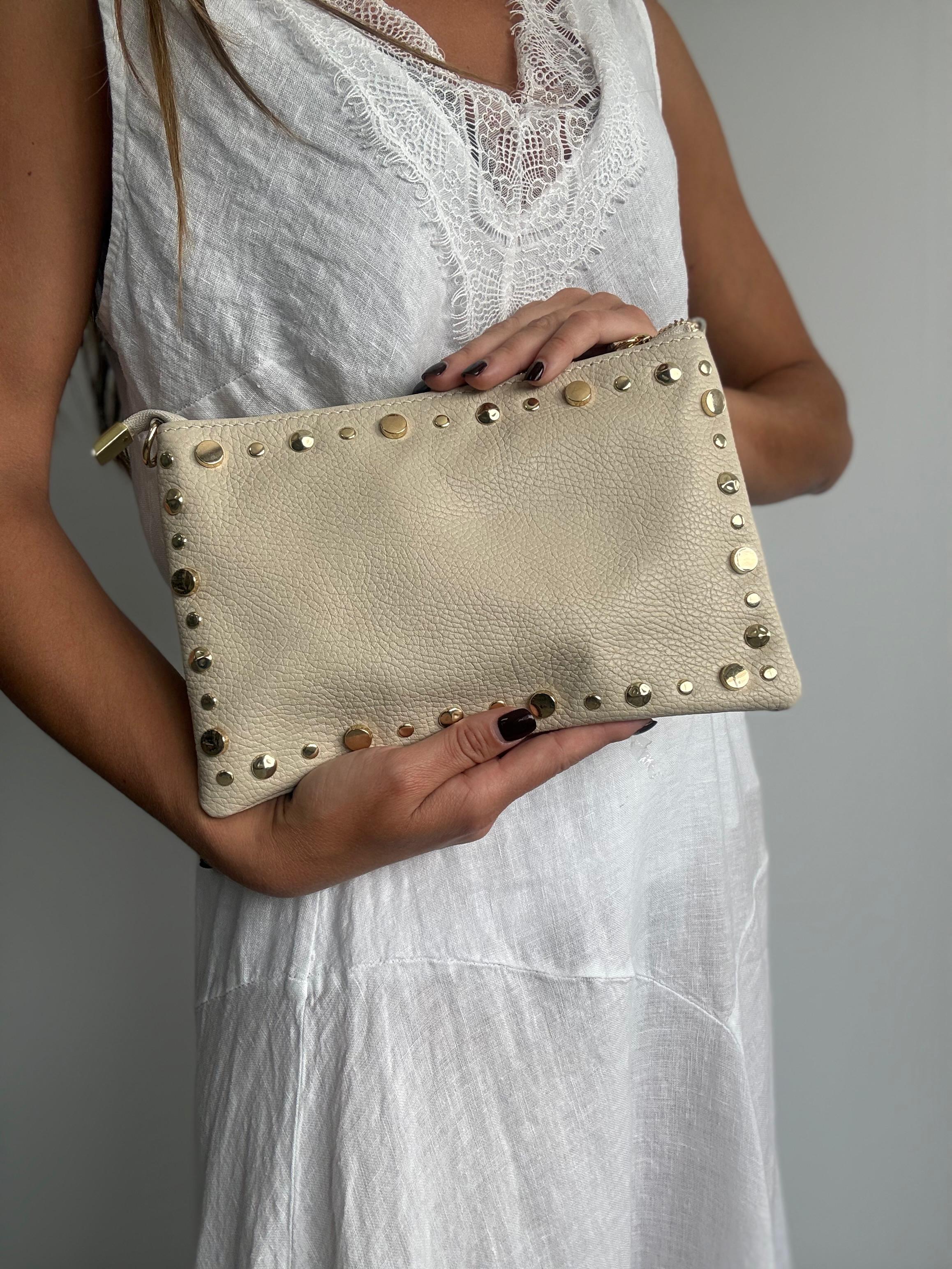BOLSO TORNILLO BEIGE