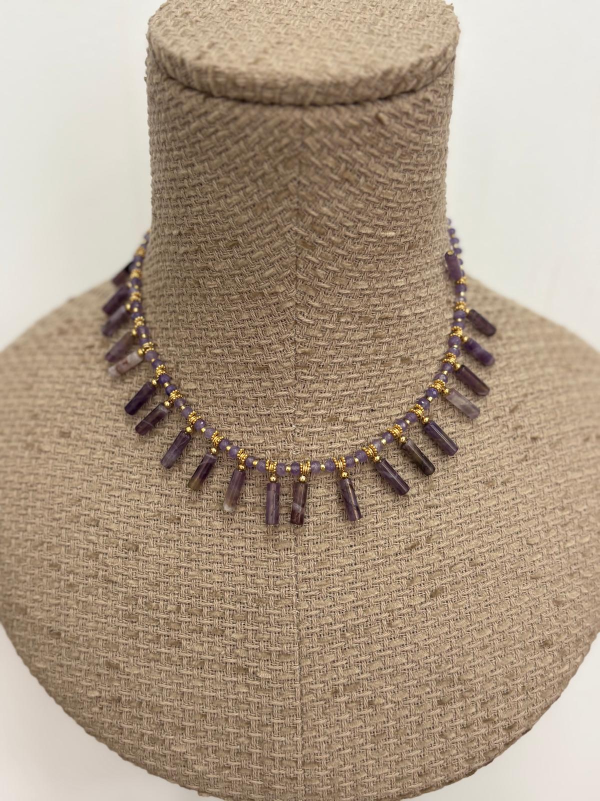 COLLAR-GARGANTILLA LINGO MORADA