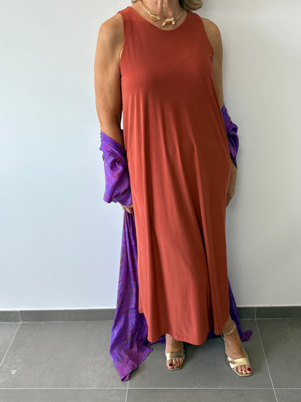 VESTIDO CALÍOPE ARCILLA