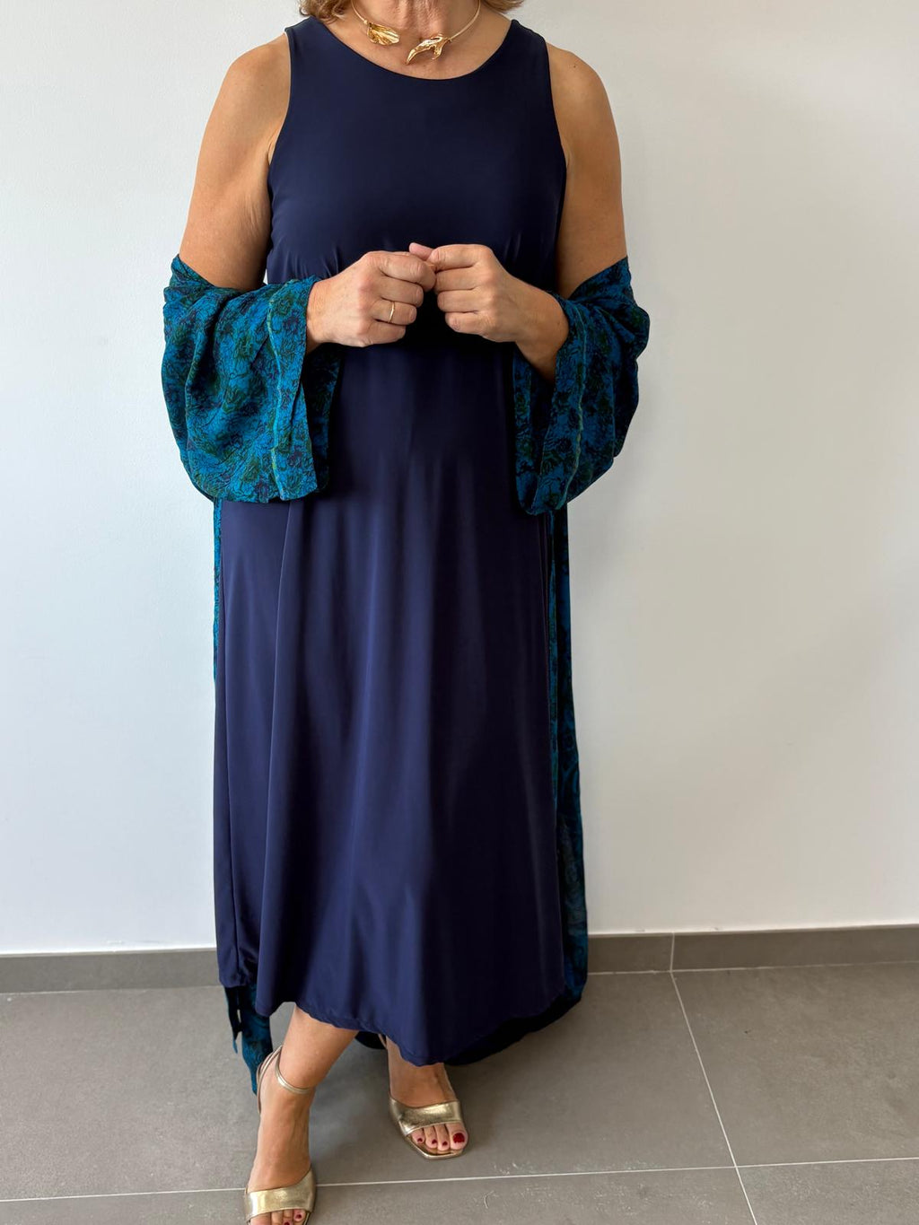 VESTIDO CALÍOPE MARINO