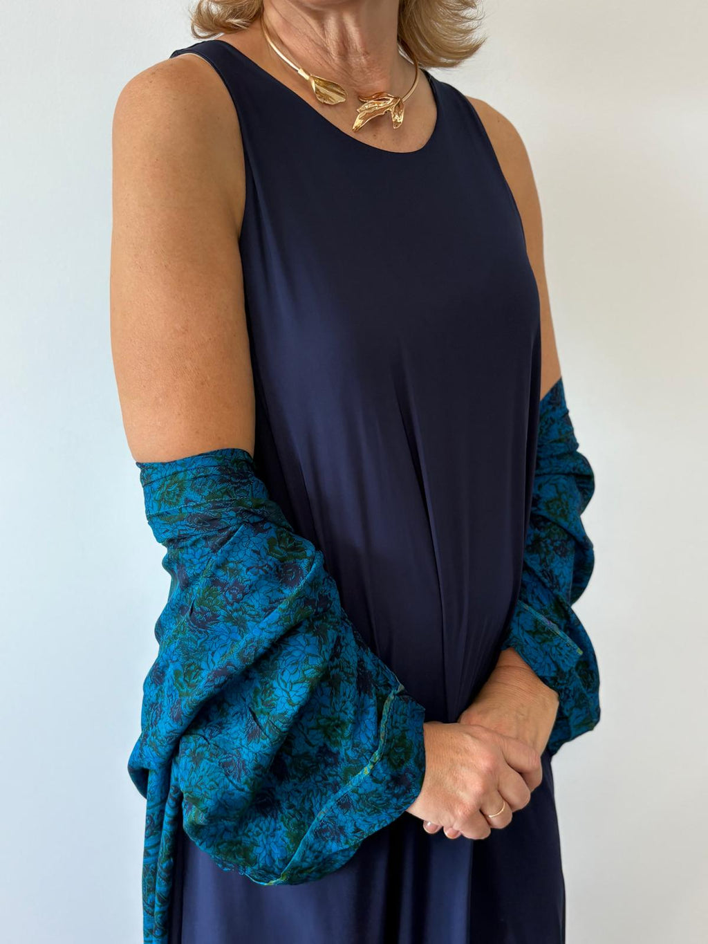 VESTIDO CALÍOPE MARINO