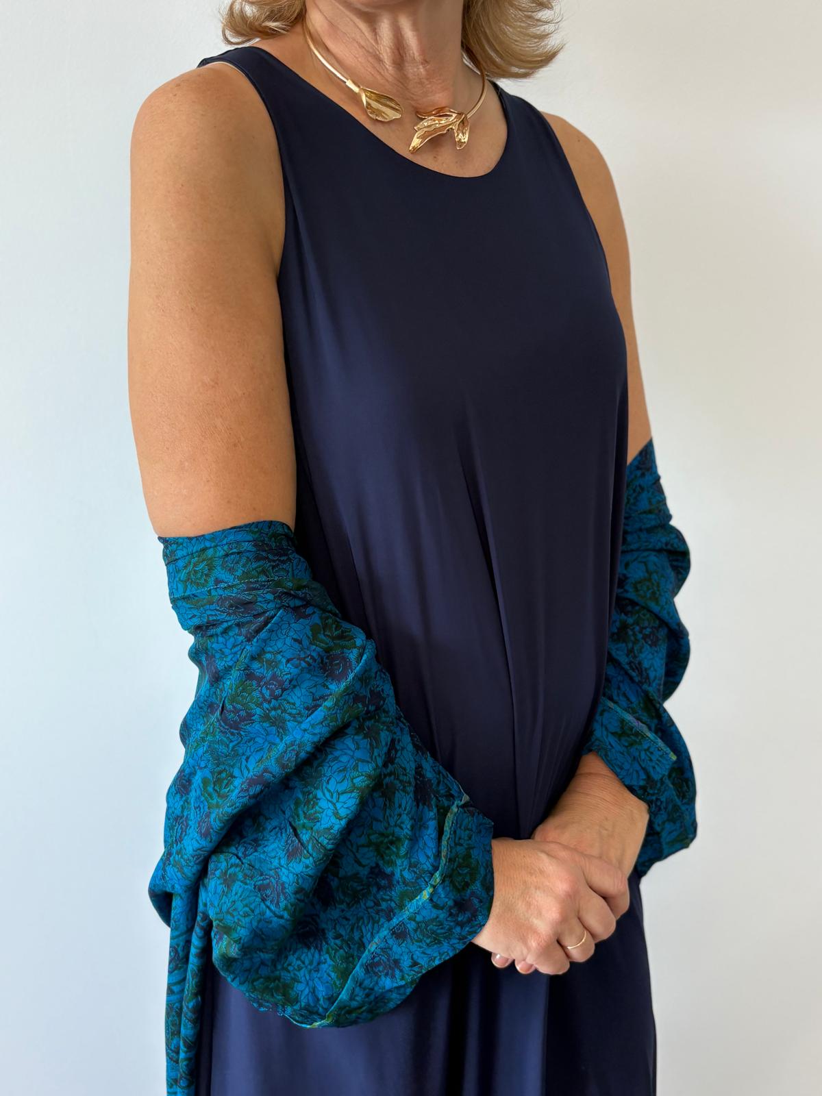 VESTIDO CALÍOPE MARINO
