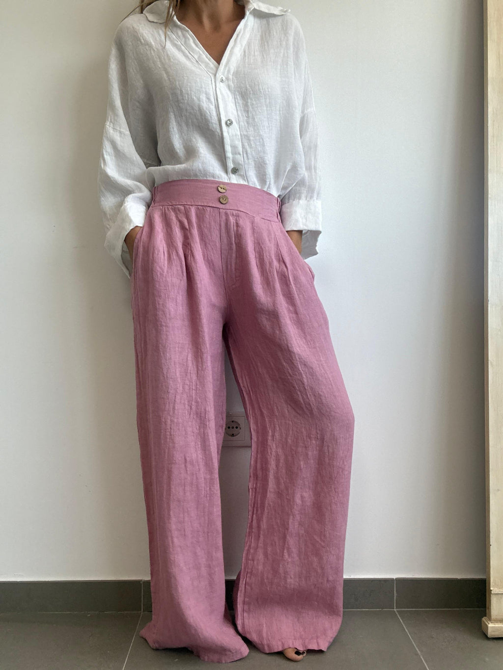 PANTALÓN LINARES ROSA MAQUILLAJE