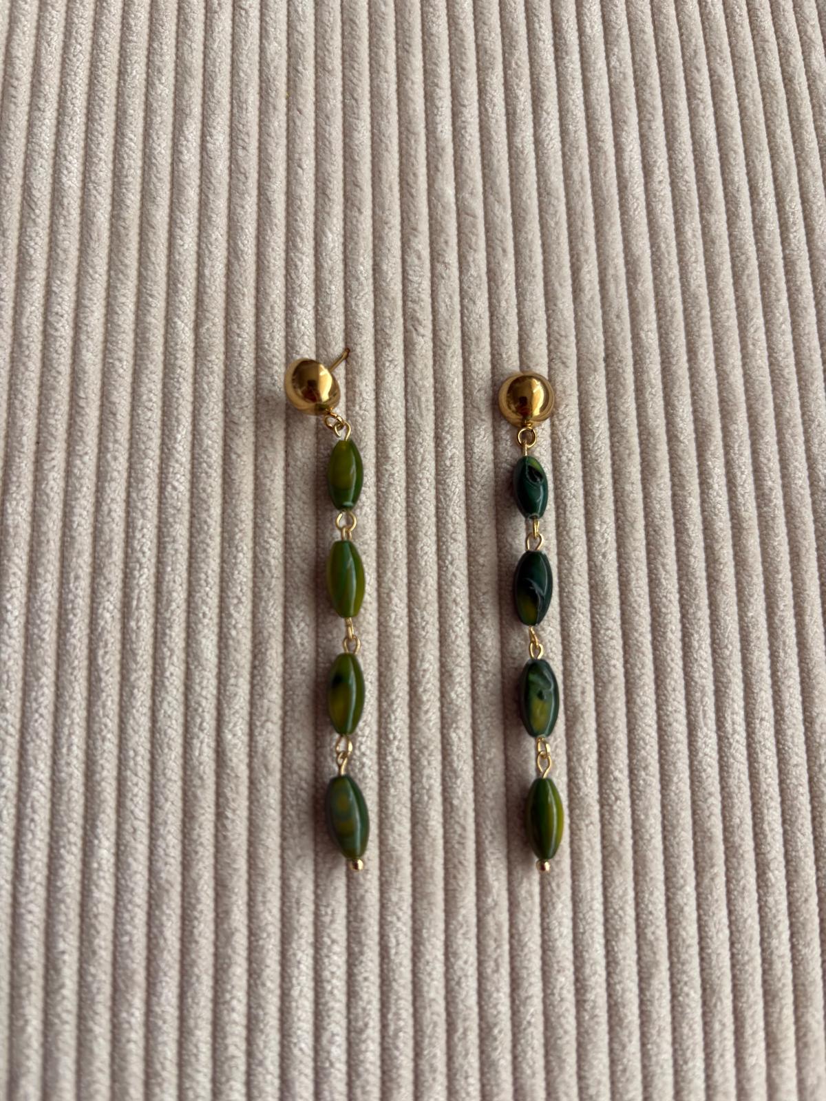 PENDIENTE ARROZ VERDE