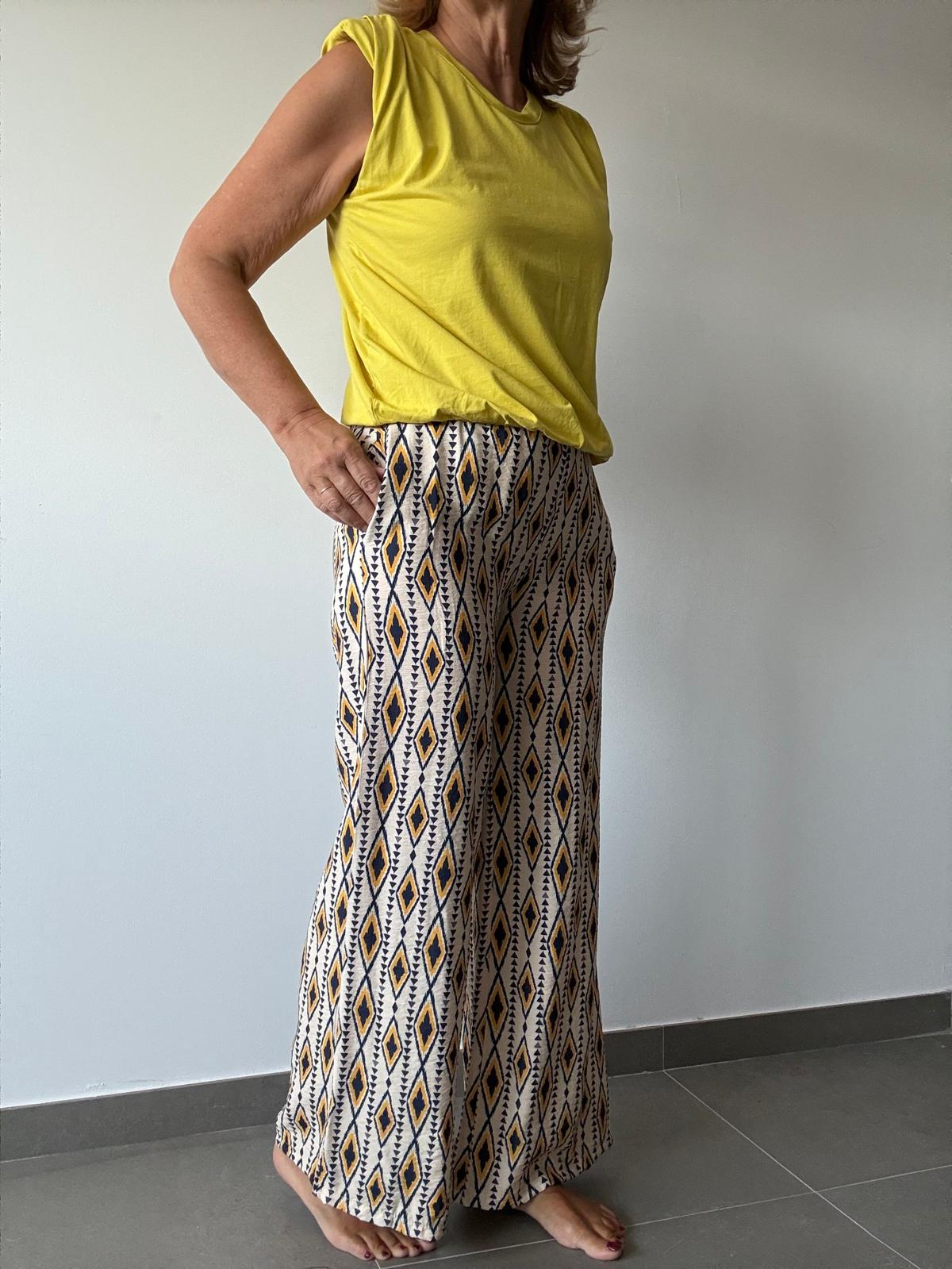 PANTALON GIRASOL AMARILLO