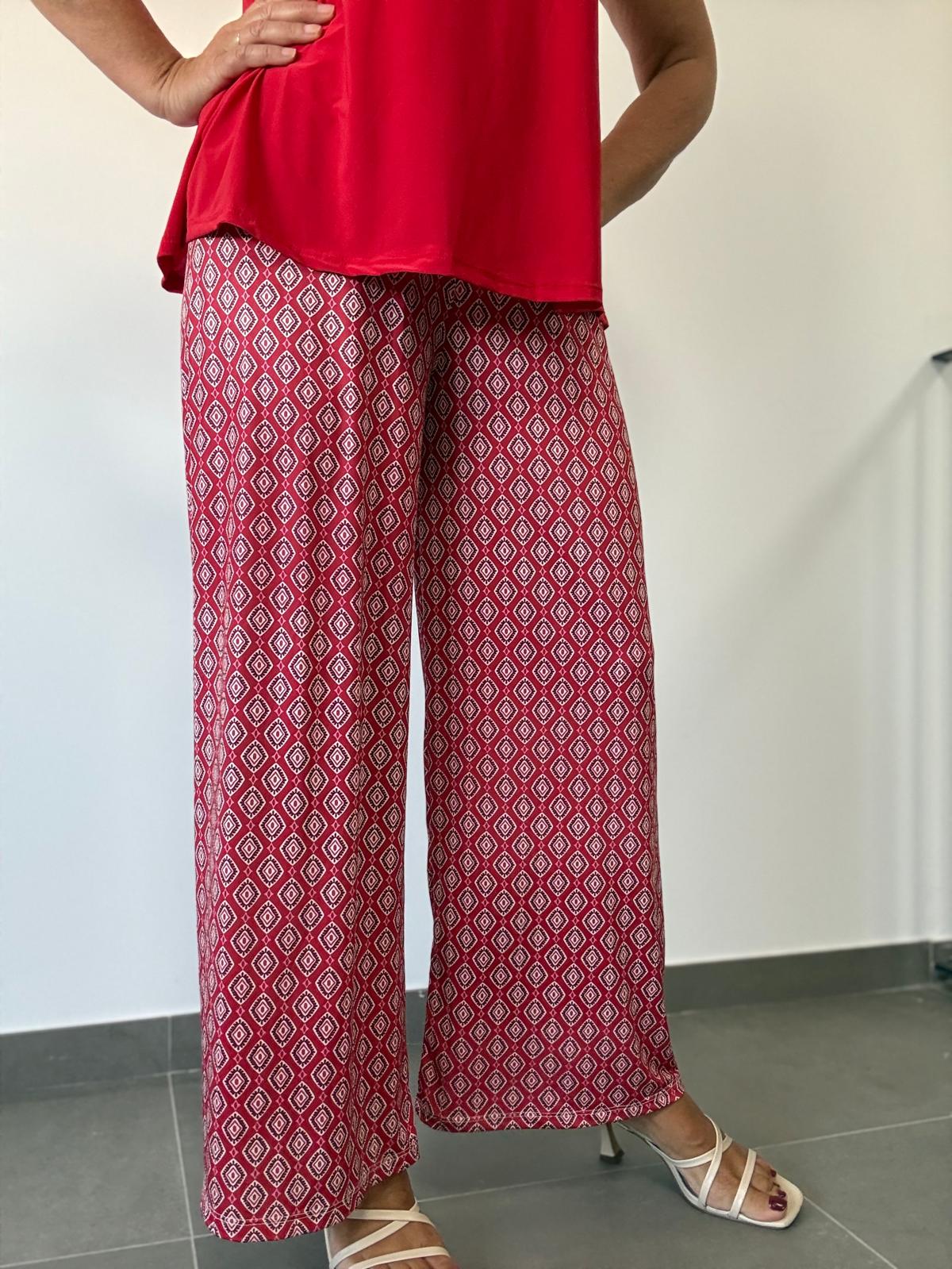 PANTALON ROMBO ROJO