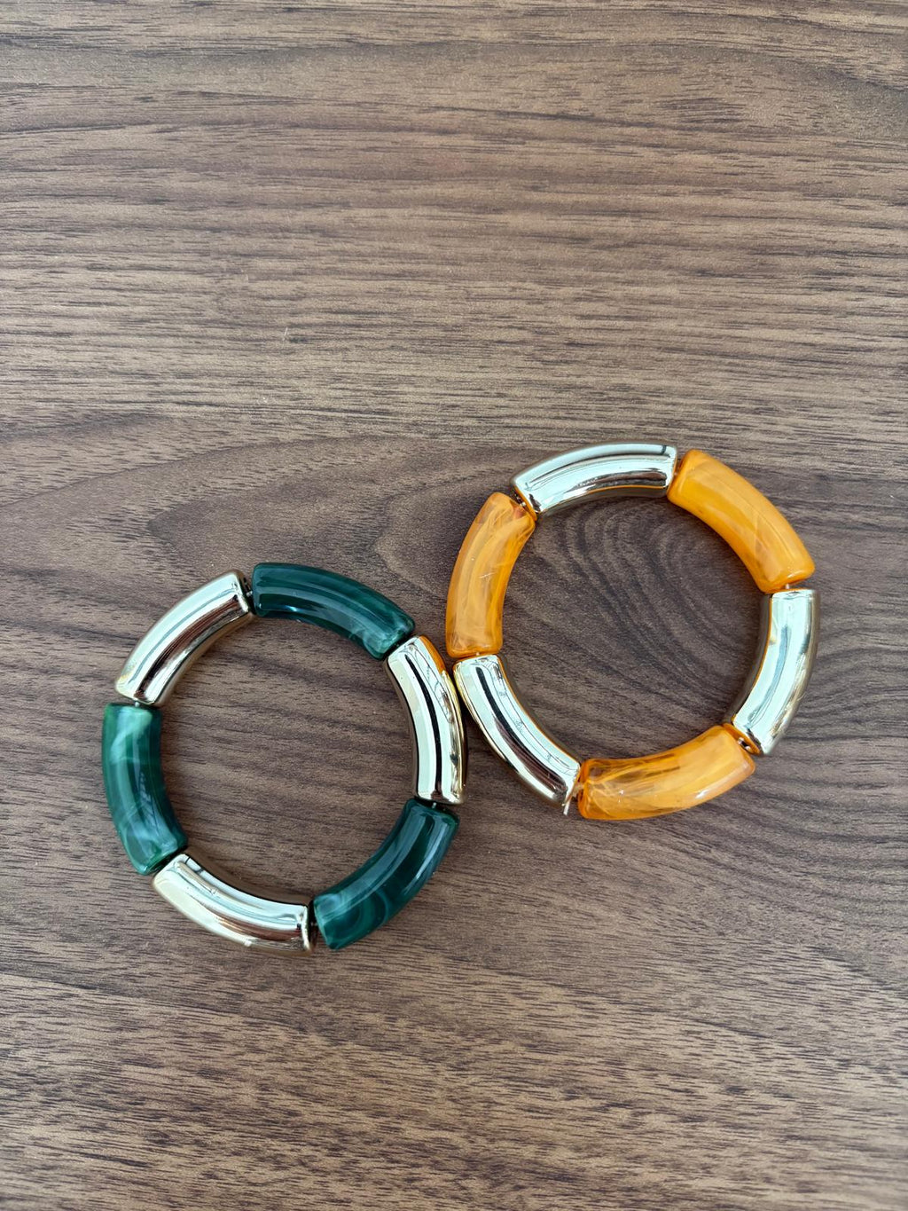 PULSERAS BROTE VERDE-MOSTAZA