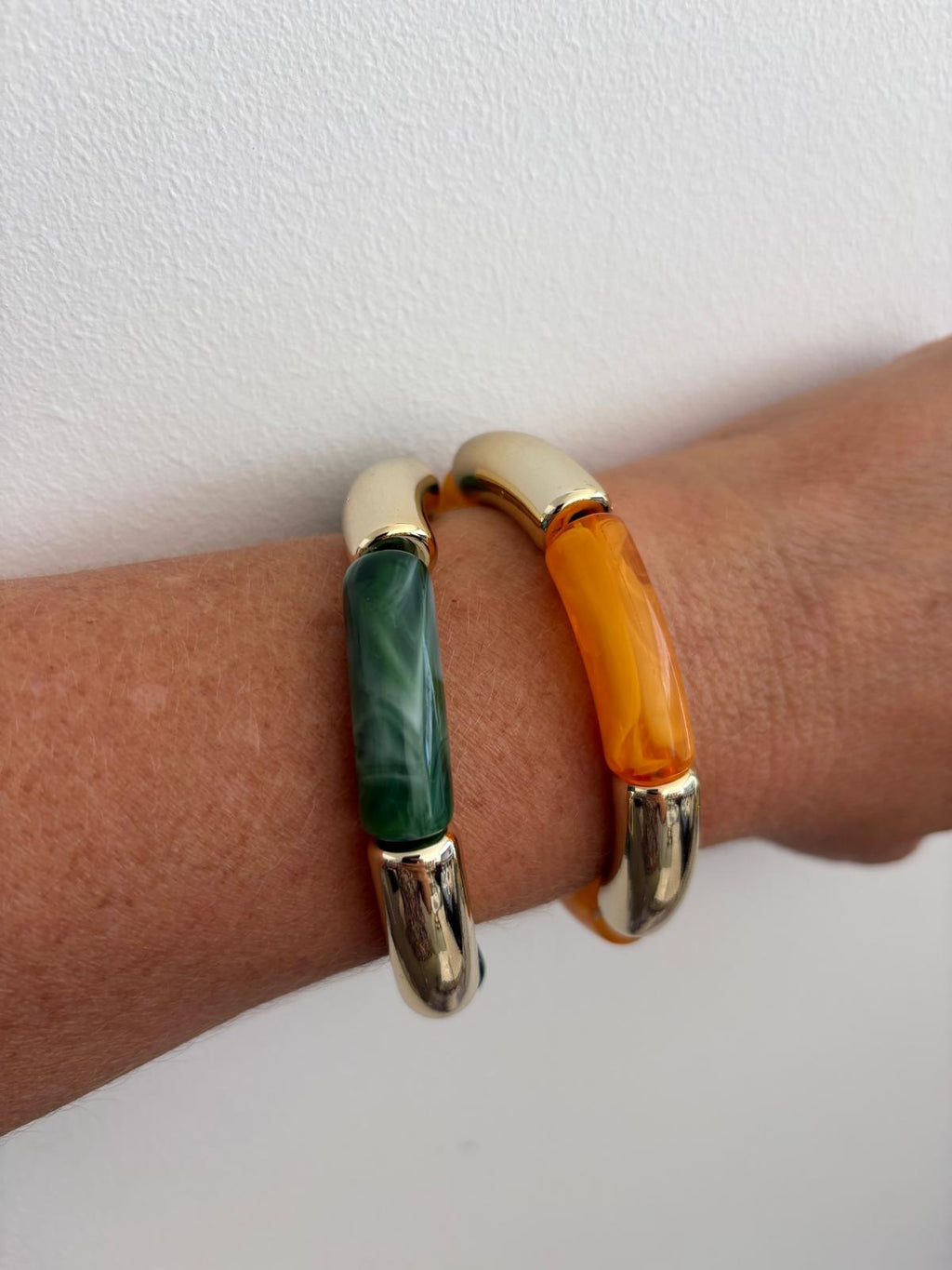 PULSERAS BROTE VERDE-MOSTAZA