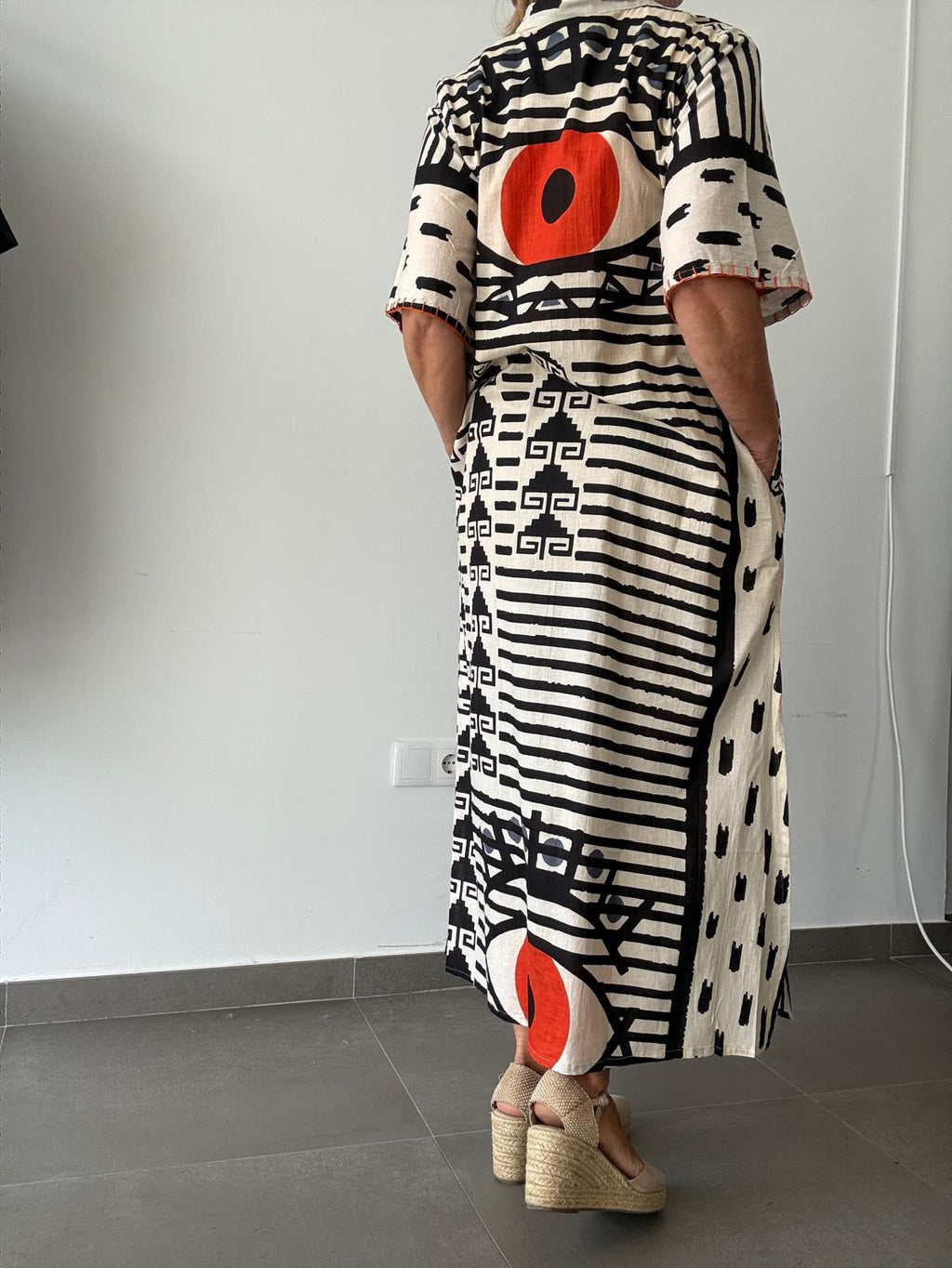 VESTIDO-CAFTAN OJO