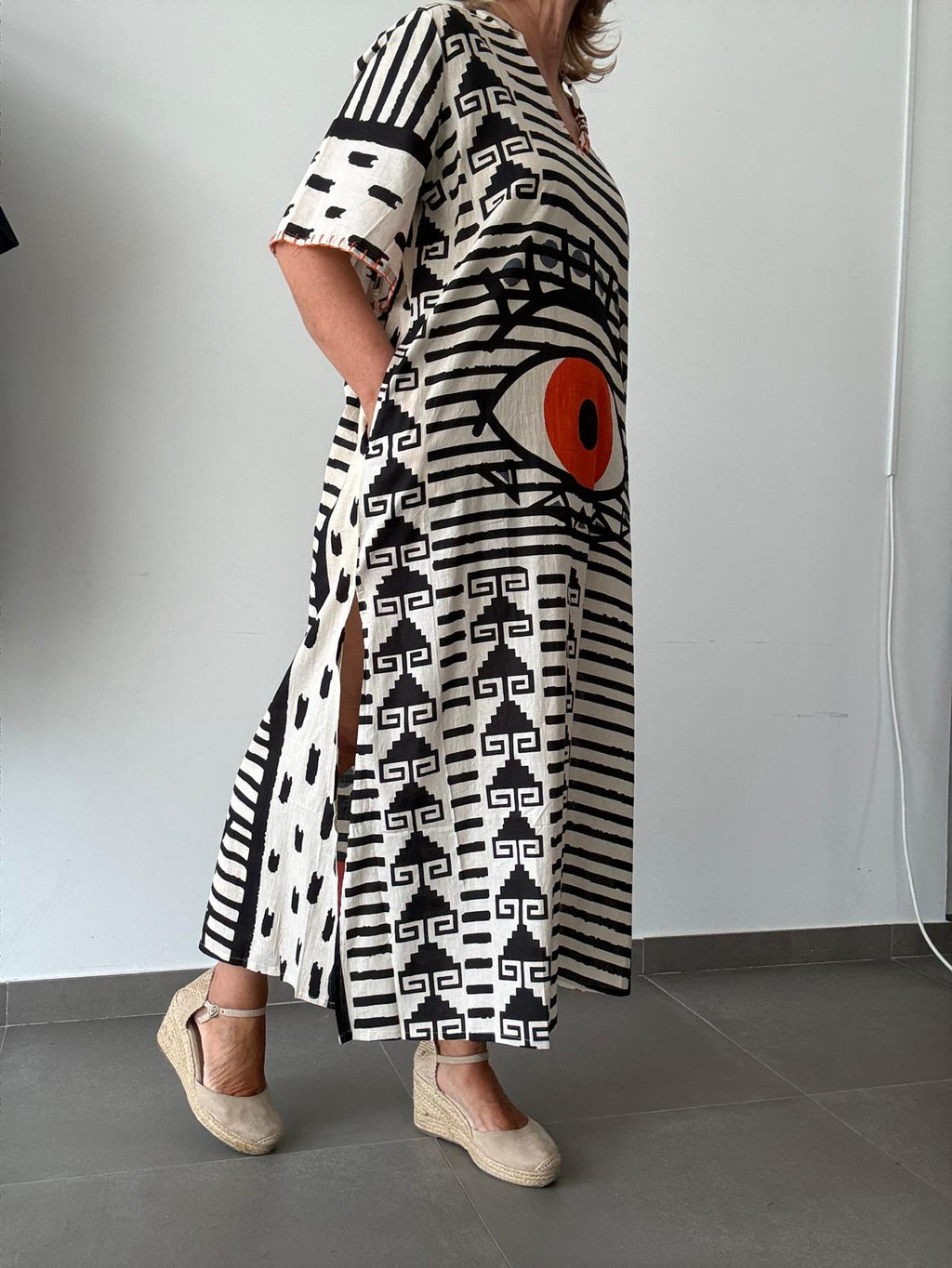 VESTIDO-CAFTAN OJO