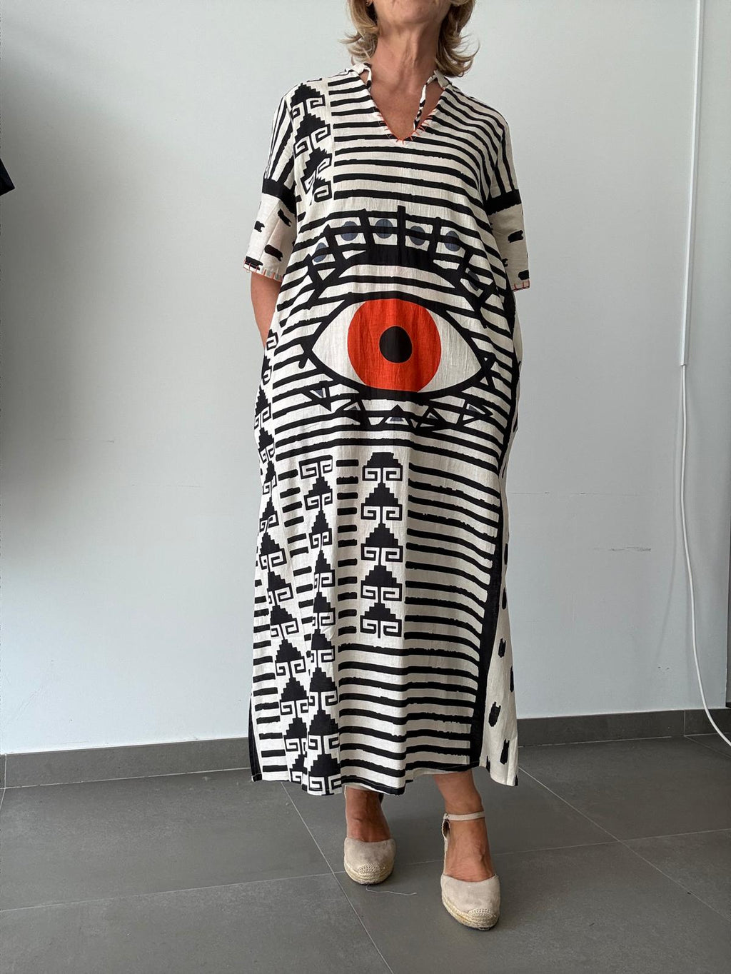 VESTIDO-CAFTAN OJO