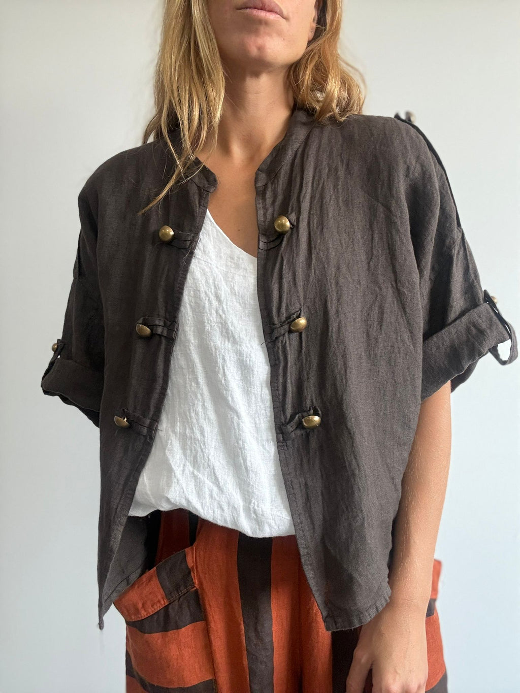 CHAQUETA CORCEGA MARRON